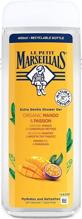 Shower Gel Le Petit Marseillais Extra Gentle Shower Gel Organic Mango & Passion Fruit