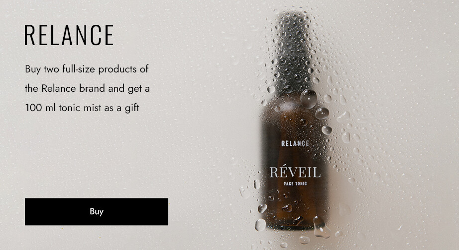 Buy two full-size products of the Relance brand and get a 100 ml tonic mist as a gift